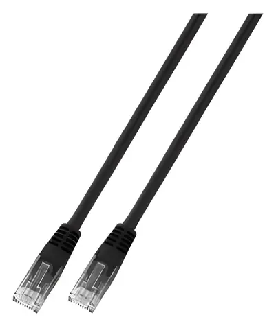 EFB K8100SW.7,5 černá / Patch kabel / Cat6 U/UTP / 7,5 m / PVC / CCA