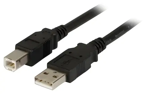 EFB USB 2.0 A-B černý / Kabel / 5 m / 480 Mbit/s