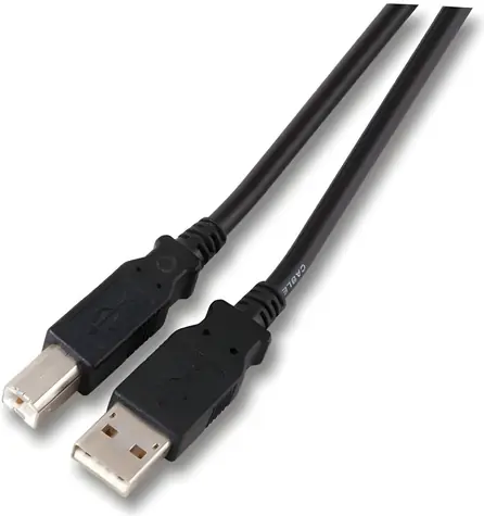 EFB černá / USB kabel / USB-A - USB-B / USB 2.0 / 5 m