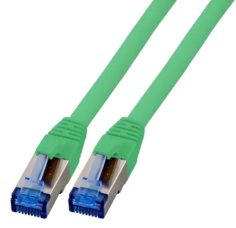 EFB S/FTP CAT6A 0,5 m zelená / Patch kabel / RJ45-RJ45 / 10Gbit