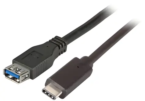 EFB USB-C - USB-A / Adaptér / USB 3.2 Gen 1 / 5 Gbit/s / 0,2 m