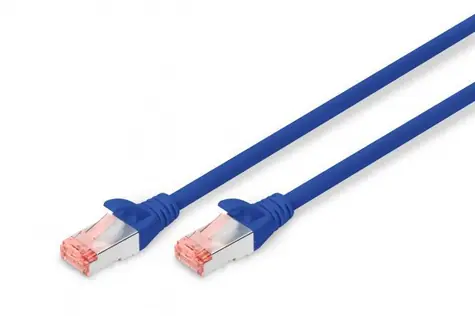 Digitus Cat6 S/FTP modrý 0,25m / Patch kabel / RJ45-RJ45 / AWG 27/7 / LSZH