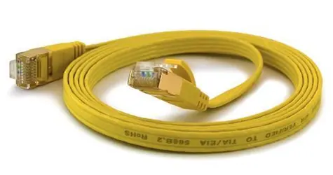 Wantec Cat6a F/UTP žlutá / Patch kabel / 0,2 m / RJ-45