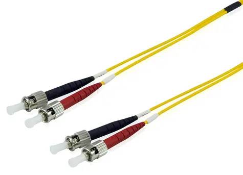 Equip žlutá / Optický patchkabel / ST/ST / Singlemode OS2 Duplex / 2 m