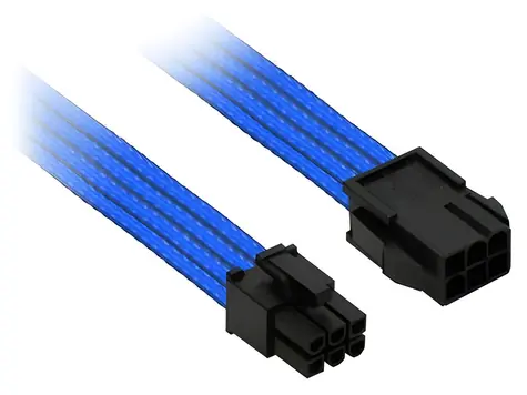 Nanoxia NX6PV3EB modrá / Prodlužovací kabel PCI-E 6-pin / 30 cm
