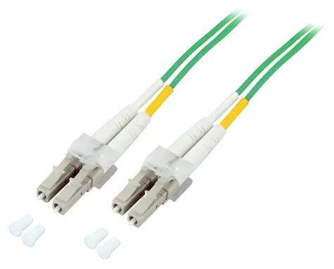 EFB LC-LC OM5 zelený / Optický patchkabel / Duplex / 50/125 µm MM / LSZH / 3 m