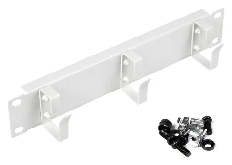 Equip EZMR-10-G bílá / Kabelový kroužek do racku / 10" / 1U / kov