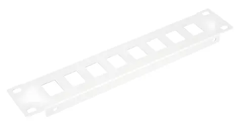Equip EZKP-10-G šedá / Patch panel / 10" / 1U / pro Keystone RJ45 / kov