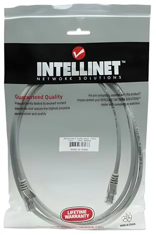 Intellinet šedá / Patch kabel / Cat5e U/UTP / RJ45-RJ45 / 7,5 m