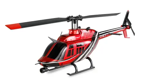 Amewi Bell 206 Jet Ranger černá, červená / RC vrtulník / 6 kanálů / RTF / 2.4GHz / 12 min letu