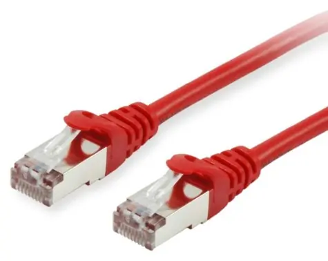 Equip Cat6a S/FTP 30m červená / Patch kabel / RJ-45 / LSZH / PoE+ / 500 MHz