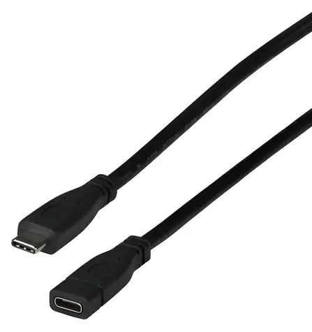 EFB USB-C 3.2 Gen2 / Prodlužovací kabel / M/F / 10 Gbit/s / 0,2 m / černá