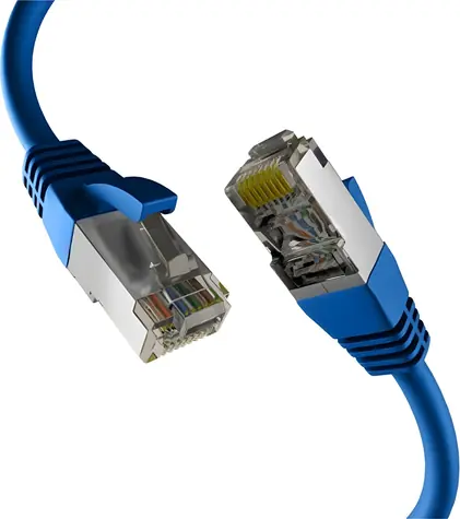 EFB Patchkabel Cat8.1 modrá 15 m / Patch kabel / RJ45-RJ45 / S/FTP / 40 Gbit/s / PoE
