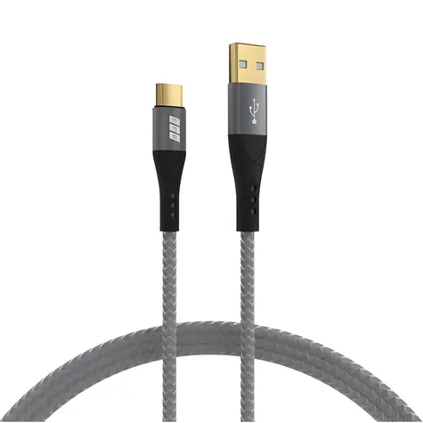 EFB USB-A - USB-C černá, šedá / Nabíjecí kabel / 60 W / 2 m / QC