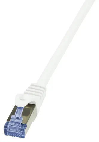 Logilink PrimeLine Cat6a bílá / Patch kabel / S/FTP / 1 m / RJ-45