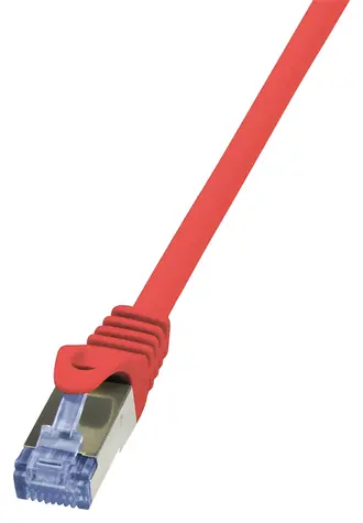 Logilink CAT6A červená / Patch kabel / S/FTP / RJ-45 / 0,25 m