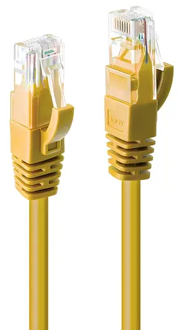 Lindy Cat6 U/UTP žlutá / Patch kabel / RJ-45 / 1 m