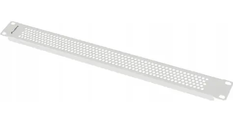 Lanberg 19" 1U šedá / Záslepný panel / Perforovaný / Ocel