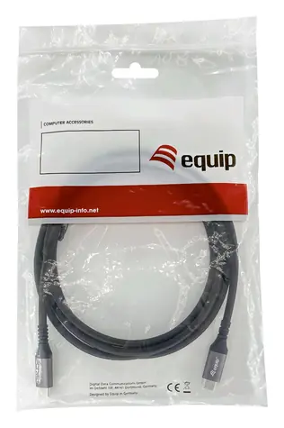 Equip černá / Kabel USB-C / USB4 Gen2x2 / PD 100W / 20 Gbit/s / 2 m