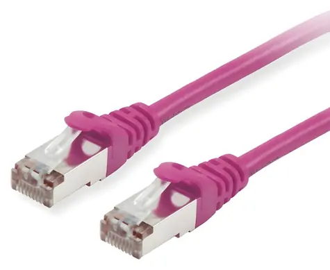 Equip fialová / Patch kabel / Cat6 S/FTP / 50 m / LSZH / PoE+