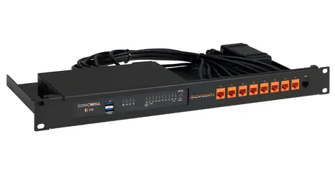 Rackmount.IT RM-SW-T11 černá / Úchyt na firewall / SonicWall TZ270W, TZ370W, TZ470W / 1U