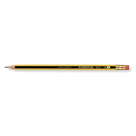 STAEDTLER Noris HB / Grafitová tužka / 12 ks / Nelámavá tuha / S gumou