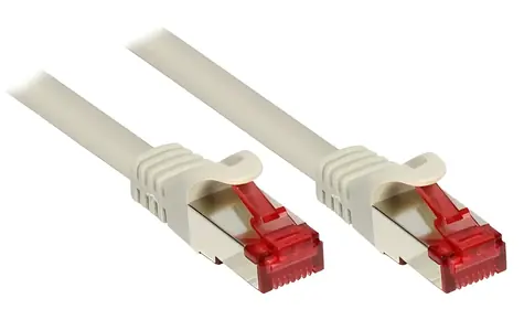 Good Connections Cat6 šedý 3 m / Patch kabel / S/FTP / AWG 27/7 / pozlacené konektory