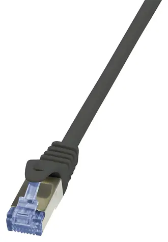 LogiLink PrimeLine černá / Patch kabel / Cat6A / S/FTP / AWG 26/7 / 5 m