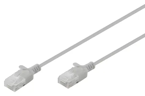 Digitus Patchkabel Cat6 šedá / Patch kabel / U/UTP / Slim / 5 m / LSZH