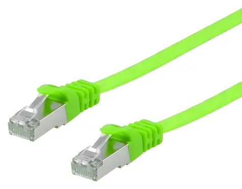 Equip zelená / Patch kabel / Cat6a / U/FTP / plochý / 2 m