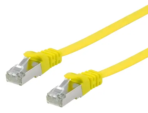 Equip Cat6a Flat 0,5 m žlutá / Patch kabel / U/FTP / LSZH