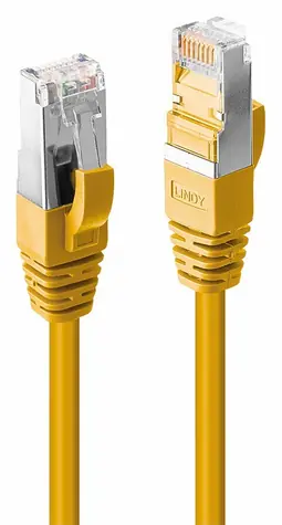 Lindy CAT6 S/FTP 1m žlutá / Síťový kabel / LSZH / RJ-45 / 1000 Mbit/s