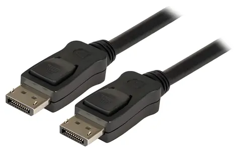 EFB černá / DisplayPort kabel / DisplayPort 1.2 / 4K 60Hz / 2m / zlacené konektory