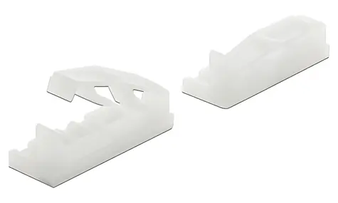 DeLock spona pro plochý kabel samolepicí, šroubovatelná / Držák kabelu / Nylon / 10 ks