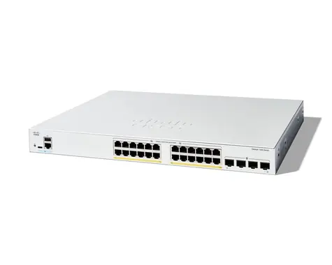 Cisco Catalyst C1300-24FP-4G / Switch / 24x GbE RJ-45 / 4x SFP / PoE+ 375W / REFRESH