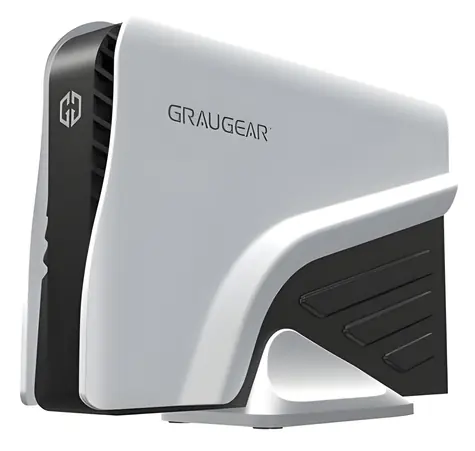 GrauGear G-3501-A-10G bílá / Externí box na HDD 3.5" / USB-C + USB-A / USB 3.2 Gen 2