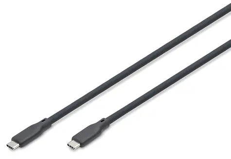 Digitus USB4 Gen2x2 C-C černá / USB kabel / silikonový / 1 m / 240 W PD / 20 Gbit/s