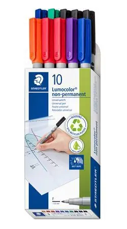 STAEDTLER Popisovač Lumocolor 316 F / neperman. / 0,6 mm (F) / 10 ks