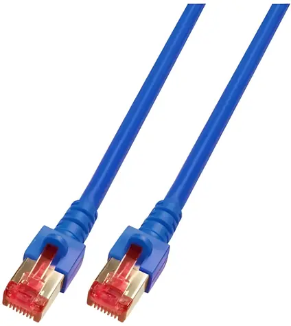 EFB CAT6 S/FTP 0,25m modrá / Patch kabel / LSZH / RJ45
