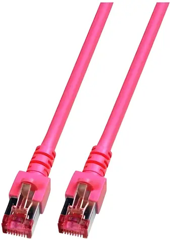 EFB CAT6 S/FTP 0,25m magenta / Patch kabel / LSZH / 5000 Mbit/s