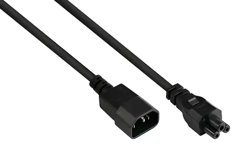 Good Connections P1405-S050 černá / Prodlužovací kabel / C14-C5 / 5m / 1mm2 / 230V