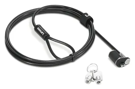 Lenovo NanoSaver Essential černý / Kabelový zámek / Notebook / 1,5 m / 2 klíče