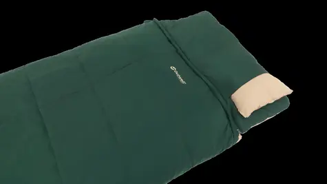 Outwell Contour Prime zelená, pravý zip / Spací pytel