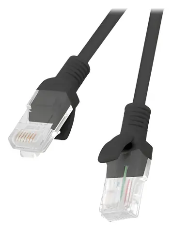 Lanberg UTP CAT6 10m černá / Patch kabel / RJ45-RJ45 / Fluke Passed
