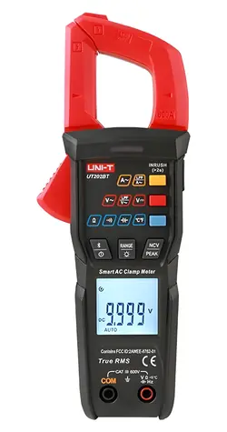 UNI-T UT202BT / Multimetr klešťový / Bluetooth / True RMS / AC 600 A / 600 V