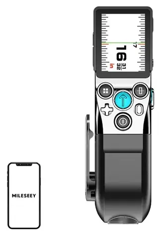 Mileseey XTAPE1 / Laserový dálkoměr / Páska 3,5 m / Dosah laseru 100 m / Bluetooth / 2" IPS displej