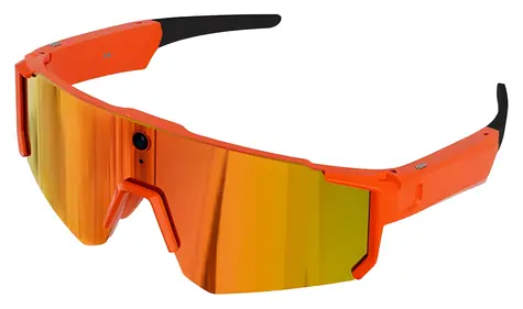 Colmi V06 AI oranžová / Chytré sluneční brýle / 8MP kamera / 2K video / Bluetooth 5.3 + Wi-Fi / IP54