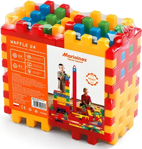 MARIOINEX Stavebnice Waffle / 24 dílků