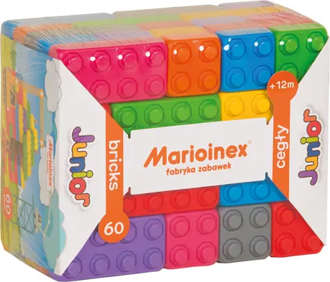 MARIOINEX Stavebnice Cihličky Junior / 60 dílků
