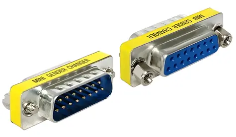 Delock / Adaptér / Sub-D 15 pin / samice - samec